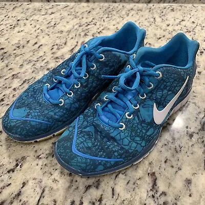 $24 • Buy Nike Womens Free TR Fit 2 524893-400 Blue Training Shoes Lace Up Low Top Size 7