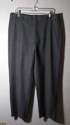 Men's  Made In Italy  ZANELLA Gray 100% Wool Flat Dress Pants Size 36X30 • $32