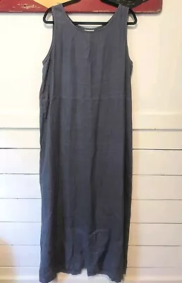 Hot Cotton Marc Ware Linen Dress Womens X Large Maxi Sleeveless USA Resort  • $27