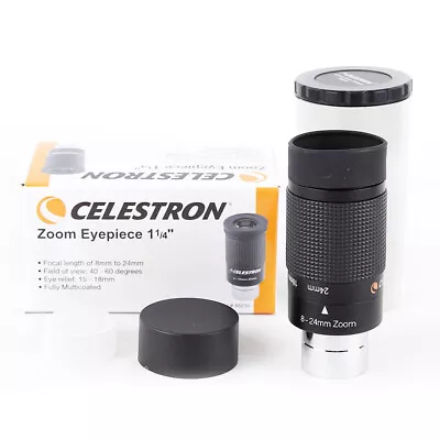 Celestron 1.25  8-24mm Zoom Eyepiece Fully Multi-coated F Astronomical Telescope • £64.79