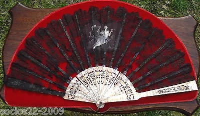 Antique Mother Of Pearl And Lace  Hand Fan  • $155