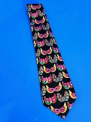 Steven Harris Mardi Gras Necktie Carnival Masks New Orleans Louisiana Neck Tie • $14.95