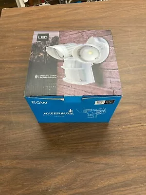 Hyperikon LED Security Flood Light W/Motion Sensor Dusk To Dawn 20W 2 Head  • $10