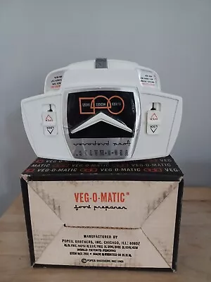 Vintage 1961 Popeil Brothers Veg-O-Matic Food Preparer In Box With Manual • $16