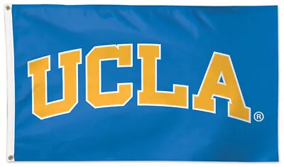 UCLA BRUINS Block-Letters-On-Blue Style Official NCAA Team 3'x5' DELUXE FLAG • $38.24