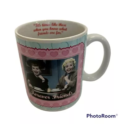 I Love Lucy Coffee Tea Mug Cup Forever Friends Lucille Ball 12oz Lucy Ethel 2010 • $12.21