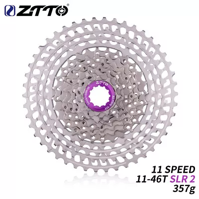 ZTTO 11 Speed 11-46T SLR 2 Bicycle Cassette HG Compatible Ultralight Freewheel • $114.29