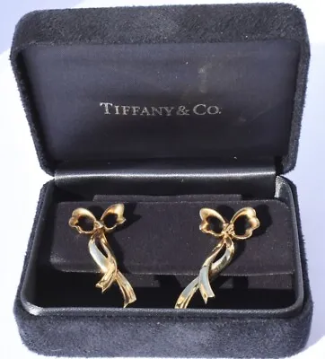 £1380 • Buy Tiffany & Co Earrings 18k Yellow Gold