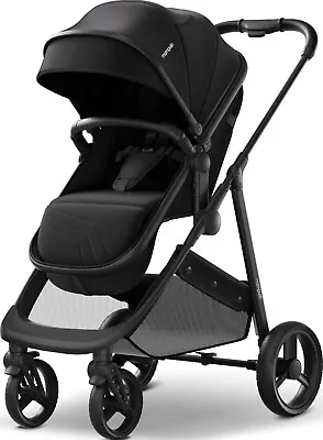 Mompush Wiz 2-in-1 Baby Stroller With Bassinet Mode Reversible Seat And Large C • $182