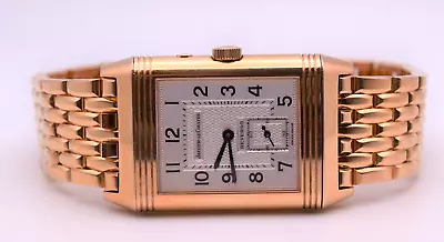 Jaeger-LeCoultre Reverso Duo 18K Rose Gold Manual Wind Men's Watch 270.2.54 • $13499.99