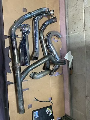 Harley Davidson Elctra Glide Dyna 883 Exhaust Lot Pile 2 Into 1 • $40