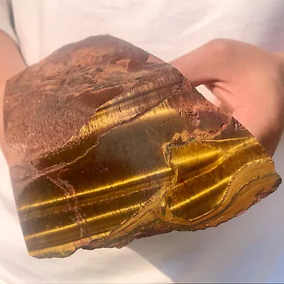 4.32lbNatural Tiger's-eye Burnishing Raw Stone Rock Specimen Madagascar • $0.99