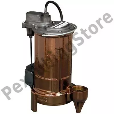 Automatic Sump/Effluent Pump W/ Vertical Float Switch 10' Cord 3/4 HP 115V • $404.95