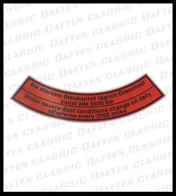 1955-67 VW Beetle Air Cleaner Decal ZVW111005 Volkswagen Bug • $4.54