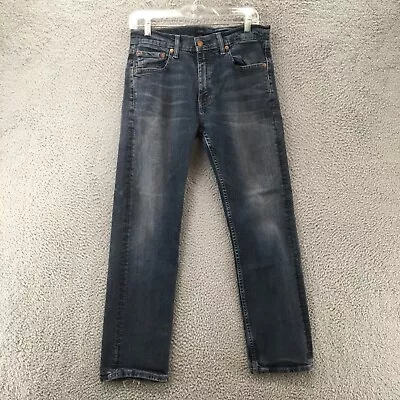 Levis 505 Regular Jeans Mens 30x30 (Actual 30x29) Blue Straight Leg Mid Rise Zip • $30.99