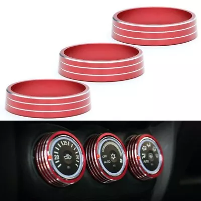 3pcs/set Car A/C Panel Switch Knob Red Cover For Mitsubishi ASX Outlander Sport • $11.44