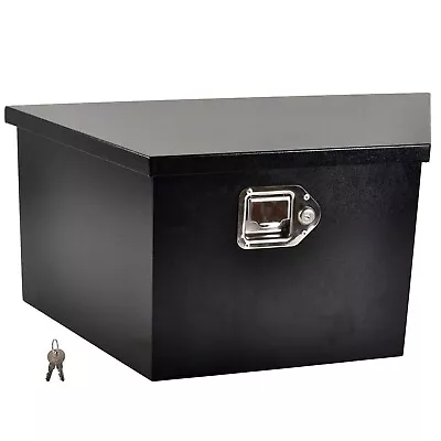 26 X13.3 X12  Steel Underbody Truck Tongue Tool Box Trailer Flatbed RV Storage • $94.49