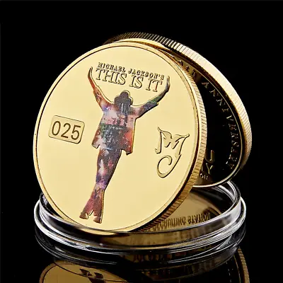 Michael Jackson World Pop King Of The World Dance King  Anniversary Gift Coin • $12.99