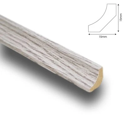 £30.94 • Buy Midnight Grey Scotia Beading Laminate 10 X 2.4m Lengths Edging Trim Quadrant