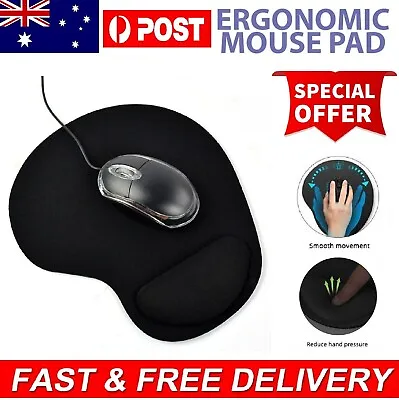 $8.99 • Buy Ergonomic Comfort Wrist Support Mouse Pad Mice Non Slip Mat Computer PC Laptop