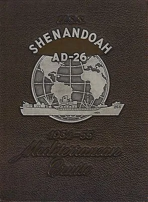 Uss Shenandoah Ad-26 Mediterranean Deployment Cruise Book Year 1954-55 - Navy • $299