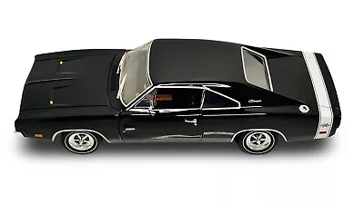 ERTL 1/18 1969 Dodge Charger R/T Black American Muscle Diecast Car Model Car • $89.99
