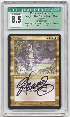 Graded Signed Princess Lucrezia CGC 8.5 Legends Artist Edward P. Beard Jr. MTG! • $125