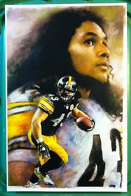 🔥TROY POLAMALU🔥 Art Print Poster 11x17 NFL *Pittsburgh Steelers* Hall Of Fame • $38.76