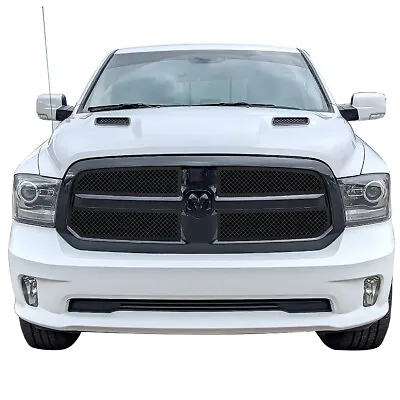 Fits 2013-2018 Ram 1500/19-21 Ram 1500 Classic Upper Stainless Black Mesh Grille • $103.99