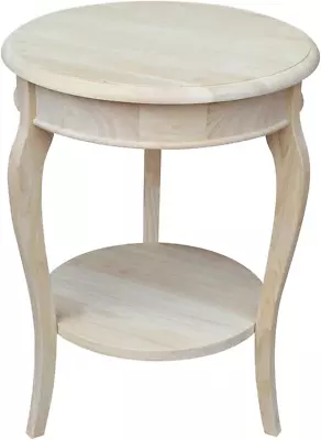 International Concepts Cambria Round End Table Unfinished • $125.99