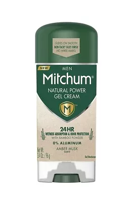 Mitchum Natural Power Gel Cream Deodorant Amber Musk 3.4 Oz 309970177812VL • $7.99