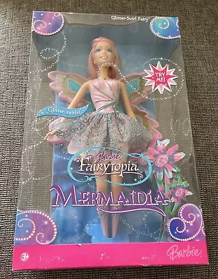 Barbie Fairytopia Mermadia Glitter Swirl Fairy NRFB 2006 Mattel J0737 Pink Hair • $45.49
