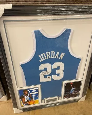 Michael Jordan Autographed North Carolina Tar Heels Framed Jersey /COA • $3037