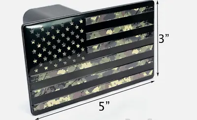 Car Hitch Cover Plug Cap Trailer Tow Receiver 2  USA Flag Military For Chevy • $67.99