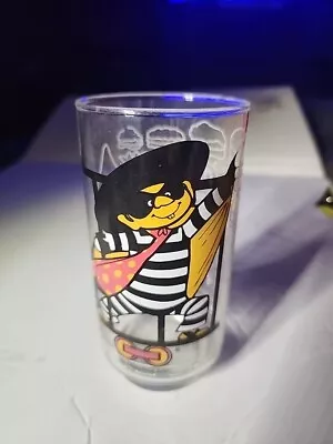 Vintage McDonalds Hamburgler Drinking Glass McDonaldland Action Series 1977 • $11.99