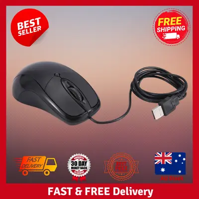 $5.44 • Buy Wired Mouse For PC Laptop Computer Wheel-Black USB Optical Wired Mouse Scroll