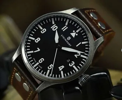 Steinhart Nav B Uhr 44 Gunmetal Automatic Swiss Made Pilot Watch • $600