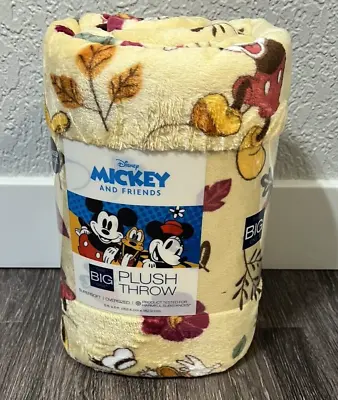 Kohls The Big One Disney Mickey And Friends Oversized Plush Throw 5ft X 6ft • $14.99