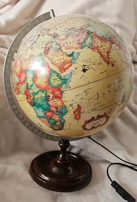 Vintage 1992 SCAN-GLOBE A/S Denmark 12” World Discoverer Illuminated Globe  • £61.97