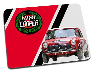 Mini Cooper S Rally Car Mouse Mat Fathers Day Birthday Christmas Gifts For Him • £9.95