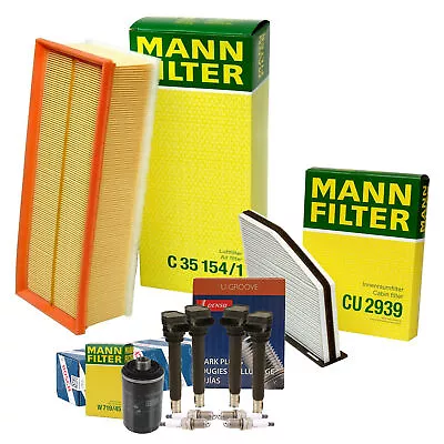 Mann Filters Bosch 4 Coil Denso 4 UGroove Spark Plug TuneUp Kit For VW FWD Turbo • $166.95