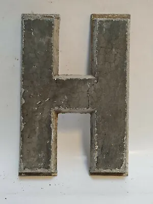 Vintage DRIVE-IN Movie Theatre MARQUEE LETTER - H - Black Metal 22cm Cinema Sign • $11.06