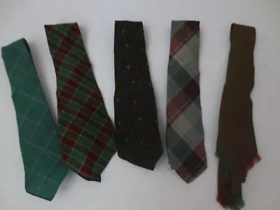 5 Wool Cashmere Neckties Scotland England St Michael • $50
