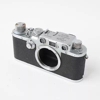 Leitz Wetzlar Leica Iiic/iic BLACK DIAL Screw Mount Rangefinder Camera Body M39 • $329