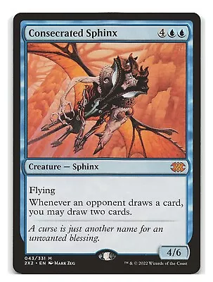 Consecrated Sphinx - Double Masters 2022-  Mythic Magic The Gathering MTG • $19.99