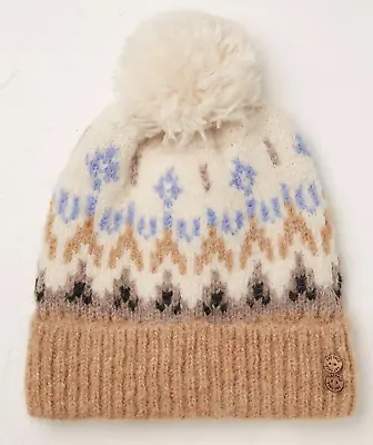 BNWT FAT FACE Ladies Fair Isle Knit Beanie Hat • £14.99