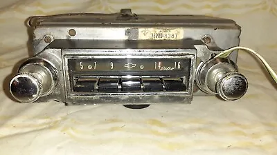 $32 • Buy Vintage Chevy Delco AM Radio 76PRD-8387, 7282590-B For Bel Aire Biscayne Impala