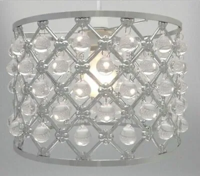 Modern Chandelier Light Shades Acrylic Crystal Droplet Ceiling Pendant Lampshade • £19.90