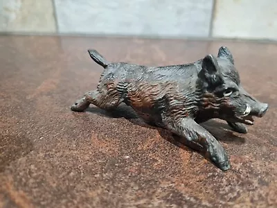 Antique Cold Painted Bronze Wild Boar • £95