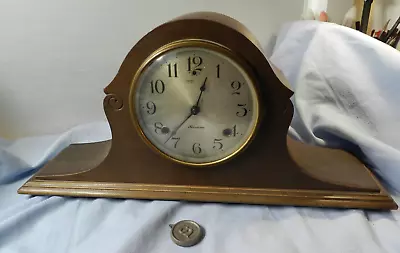 Antique Walnut Sessions Humpback Clock Estate Time & Strike • $34.99